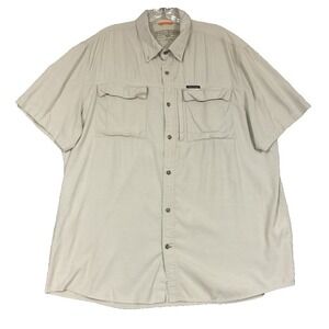 Field & Stream Fishing Shirt Mens Size XL Vented Rip Stop Outdoor Short Sleeve